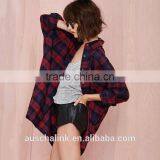 Hot Sale Summer Custom Western Women Plaid Shirt Factory Price thumbnail-3