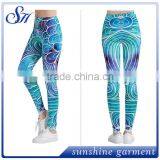 OEM Custom 92%polyester 8%spandex Pattern Leggings 2017 thumbnail-6