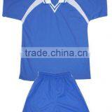 Blue 100% Polyester Soccer Kit