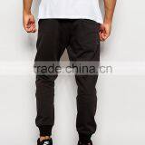 Custom Soft Sweat Pants Grount Tapered Fit Cuffed in Raven for Man thumbnail-4