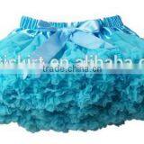 Pure Colors Fluffy Puffy Tutu Skirt Chiffon Bowknot Soft Baby Girl Mini Dress thumbnail-1