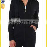 Woman Fitness Wholesale Zip Up Run Hoodies Custom Fleece Gym Hoodies thumbnail-2