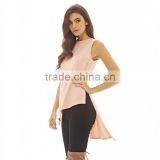 2016 Wholesale New Style Hot Slae Competitive Price Fashion O-neck Sleeveless Women T-shirt thumbnail-2