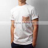 Custom Men Short Sleeve Cotton t Shirt With Printed Pocket Wholesale thumbnail-2