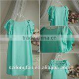 Mint Mother Daughter Matching Dress Chiffon Bridesmaid Dress Backless Summer Dresses thumbnail-3