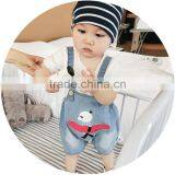 S17058A Newborn Suspender Jeans Toddler Baby Shorts Infant Overalls thumbnail-3