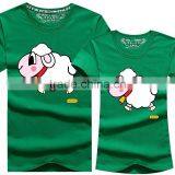 Custom Made Cheap Unique Lovely Cartoon Couple T-Shirts thumbnail-5