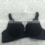 Soft Padded Bra With Extra Cotton Plain Dyed Underwear Bra and Panty Sets thumbnail-1