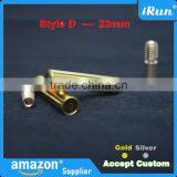 (MOQ:100pcs) Cylinder DIY Metal Shoe Laces Aglets Shoelaces Tips For Replacement Air Yeezy - 23mm Round Tips - Accept Custom Tip thumbnail-5