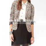 Animal Print Woven Blazer thumbnail-1