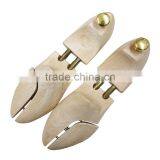 Adjustable Type Shoe Tree in Beech Wood With Double Golden Color Tube and Cap thumbnail-4