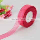 Polka Dots Printed Organza Sheer Ribbon thumbnail-1