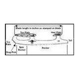 Customized Boys Speed Skate Blades / Ice Stainless Steel Blades thumbnail-1