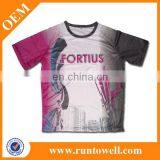 Sublimated Polyester Dri Fit Running Shirt / Dri Fit Running Shirts / Wholesale Running Shirts