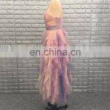Real Pictures Colorful Tulle Ruffle Bridesmaid Dress 2017 thumbnail-3