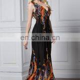 5063# Sleeveless Long Summer Dress Women Beach Boho Maxi Dress Bohemian Style Xxxxl Women Plus Size Clothing thumbnail-4