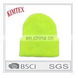 Custom Yellow 3M Thermal Acrylic Safety Knitted Winter Hat thumbnail-3
