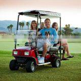 Classic Red Golf Electric Carts, Golf Cart Four Seater With Curtis Controller and DC Motor | AX-A3-20 thumbnail-5