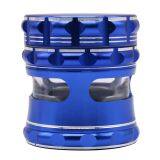 D63mm& H67mm Aluminium Alloy Waist Drum Shape Grinder 4-layer Platsmoke Grind Eras Colorful Cigar Crushing Accessory for Tobacco,smoke,cigarette thumbnail-4