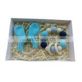 Safe Kawaii Bunny Ear Ring Cotton Yarn Hand Crochet Rattle Teether Toy thumbnail-5