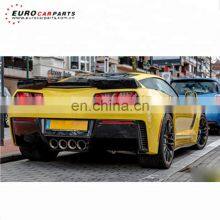 C7 APR Carbon Fiber Parts Front Lip Side Skirts Fit for C7 thumbnail-3