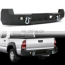 For Tacoma 2005-2015 Textured Steel Rear Bumper With LED Lights & D-rings thumbnail-5