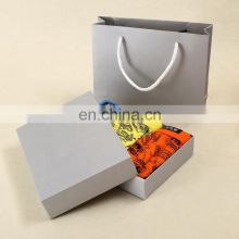 Custom Lid and Base Card Paper Underwear Packaging Bikini Bra Gift Logo Printed 4C Printing Silver Hot Foil Paper Boxes for Bra