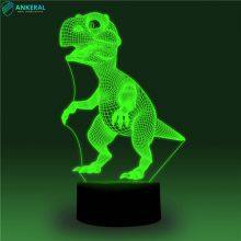 High Quality Customized Dinosaur 3D Acrylic Lamp APP Control for Kids thumbnail-3