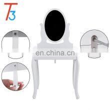 Cheap Wooden Vanity Mirrored Modern Dressing Table With Mirror And Stool thumbnail-5