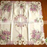 Embroidery Table Cloth and Cushion Cover 100% Cotton Damask Tablecloth Chair Covers and Tablecloth Hotel Tablecloth thumbnail-1