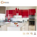 High Gloss Red Kitchen Cabinet, Red Lacquer Kitchen Cabinet, High Gloss Lacquer Kitchen Cabinet Doors, White Lacquer Kitchen Cab thumbnail-1