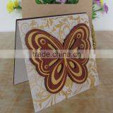 2016 Most Popular Design Beautiful Butterfly Wooden Wedding Cards With Handbag thumbnail-4