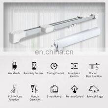 Remote Control Wifi Smart System Drapery Ceiling Mount Brackets Aluminium Motorized Electric Curtain Track thumbnail-3