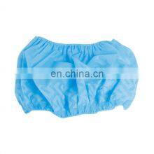 Disposable Nonwoven PP Blue Shoecovers Anti-skid With Elastic and Print Shoecovers Wholesale Blue White thumbnail-3