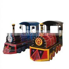 Kids Electric Mini Tourist Train Kiddie Trackless Train Bullet Trackless Train for Sale thumbnail-1