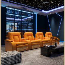 Private Home Theater Sofa and Chair Combination Space Capsule Electric Movie Hall Audio-visual Room Villa Leather Sofa thumbnail-4