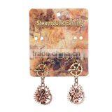 2016 New Arrival Wheel Gear Vintage Dangle Earrings Steampunk Woman Earring thumbnail-4