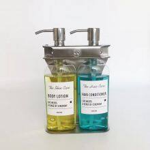 Wall Mounted Hotel Shampoo Dispenser Stainless Steel Bottle Holder thumbnail-2