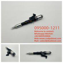 095000-1211 Fuel Injector New Denso 6156-11-3301 Spare Parts Common Rail Assy for Komatsu PC400-7 PC450-7 S6D125