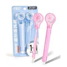 Pen Type Correction Tape 1+1 Refillable Whiteout Tape Correction Supplies Pen