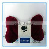 2014 Bone shape plush pet toys with paw embroidery