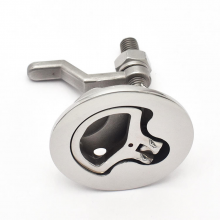 Marine 316 Grade Stainless Steel Marine Hardware Pull Ring Slam Latch Boat Pull Latch Turning Lock thumbnail-2