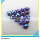 Round Flatback Hot Fix Rhinestone Capri Blue Dmc Glass Stone Machine Made thumbnail-3