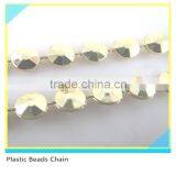 Sew on Trimming Square Pyramid Silver Plastic Material 10 Yards Package thumbnail-4