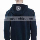 High Quality Wholesales 100 Elasticity Fleece Screen Printing Embroidery Plain Black Hoodie thumbnail-2