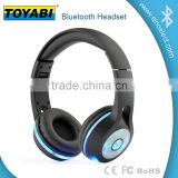 Promotional LED flashlight wireless Bluetooth Headphone with Mircophone