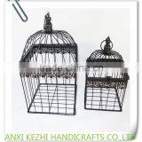 KZ150260 Set of 2 Vintage Decorative Metal Hanging Birdcage thumbnail-3