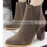 The Hottest Young Girl Thick Thigh Heel Rivet Germen Winter Boots thumbnail-3