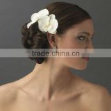 Natural Looking Twin Orchid Bridal Flower Hair Clip Bridal Hair Accessories
