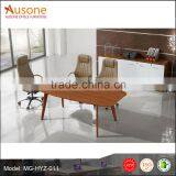 Simple Metal Frame Melamine Board Conference Table